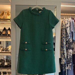 Tuckernuck Green Tweed Mini Dress